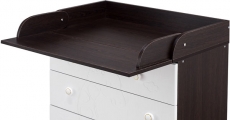 Пеленальний комод Babyroom Giraffe 102x80x50 wenge-white